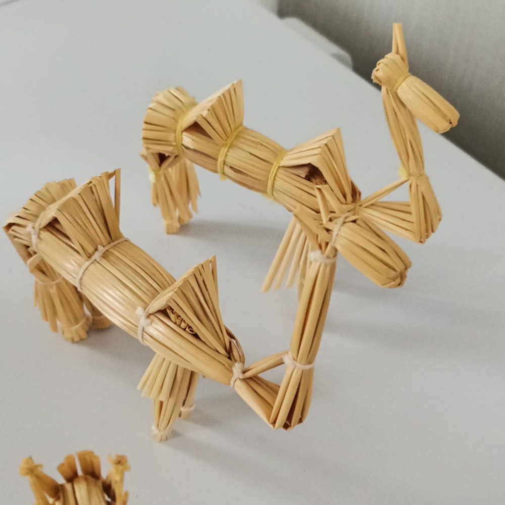 Handcrafted Straw Nativity Set Vintage EXTREMELY RARE - Picture 15 of 15